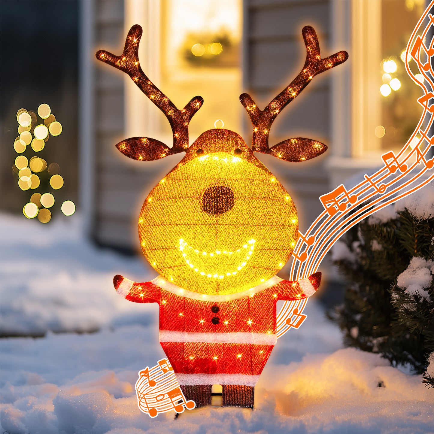 EAMBRITE Lighted Reindeer Outdoor Decorations