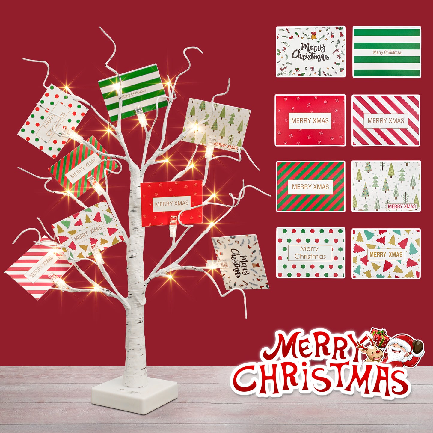 EAMBRITE Christmas Tree with Gift Cards, Money Tree Gift Holder