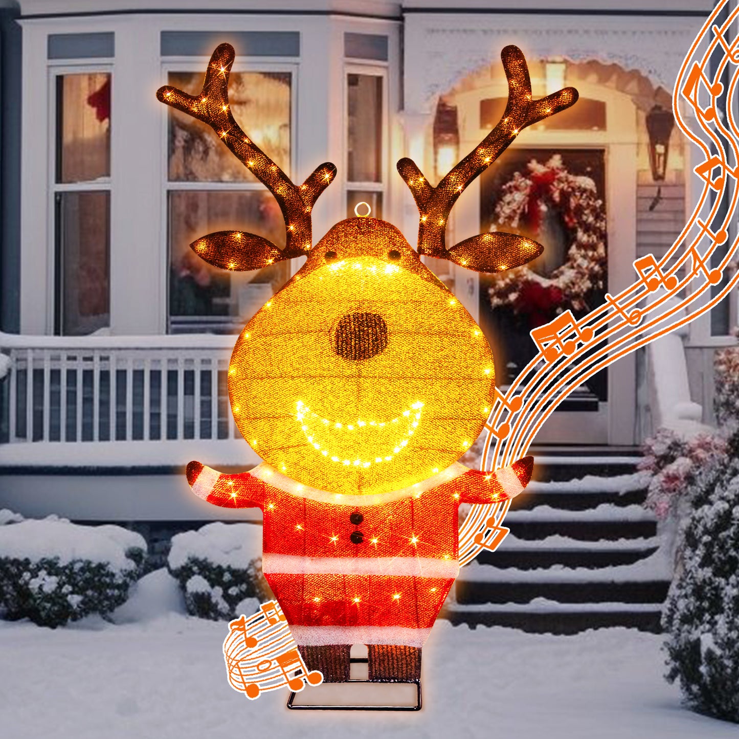 EAMBRITE Lighted Reindeer Outdoor Decorations