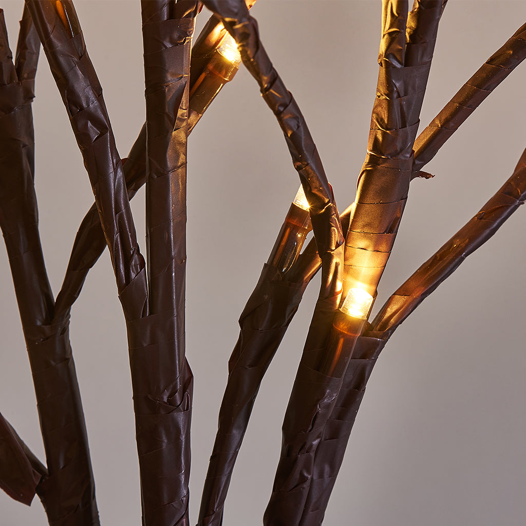 EAMBRITE 3PK Brown Lighted Twig Branches Pathway Light