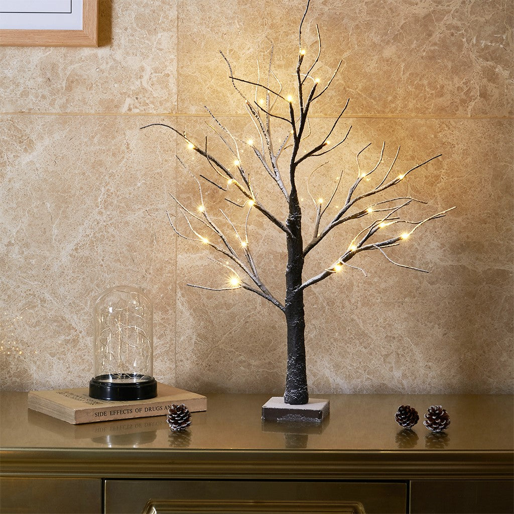 EAMBRITE 3PK Brown Lighted Twig Branches Pathway Light