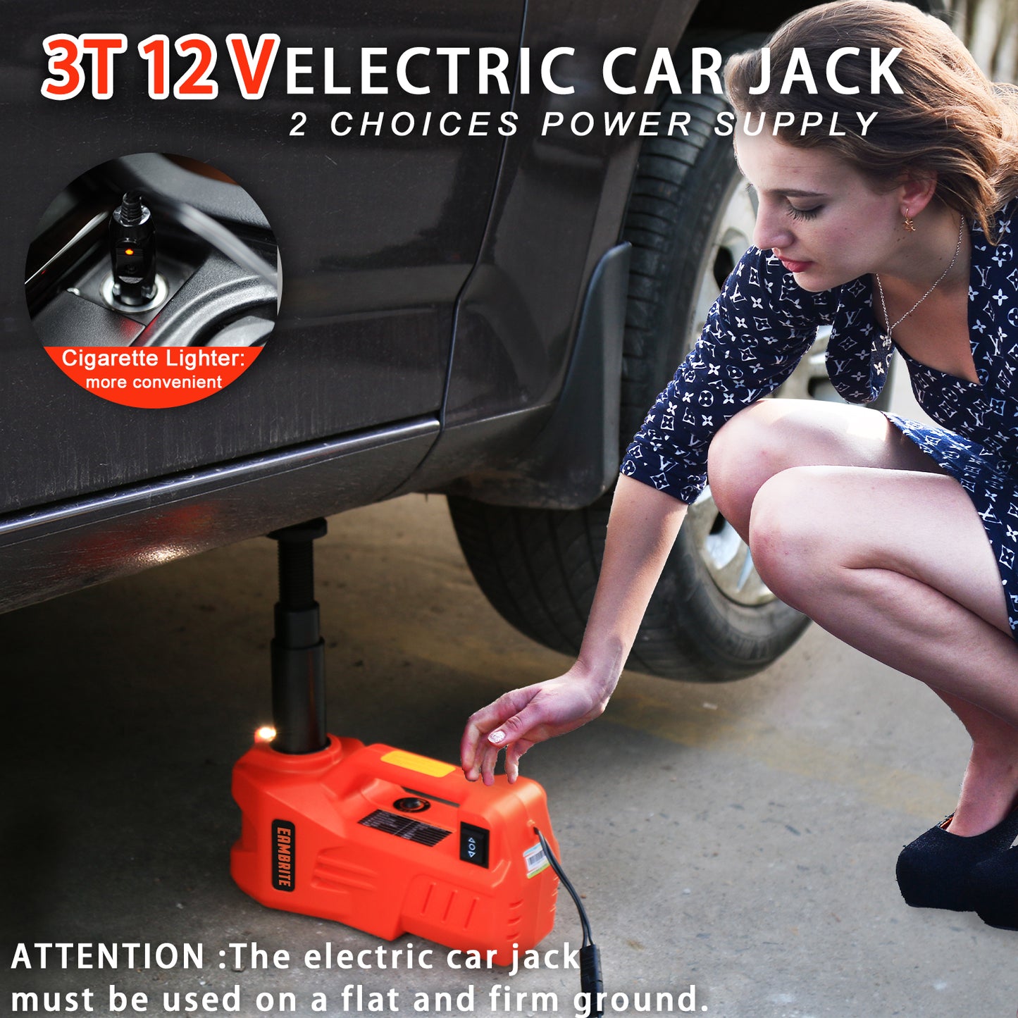 EAMBRITE 12V DC 3 Ton Electric Car