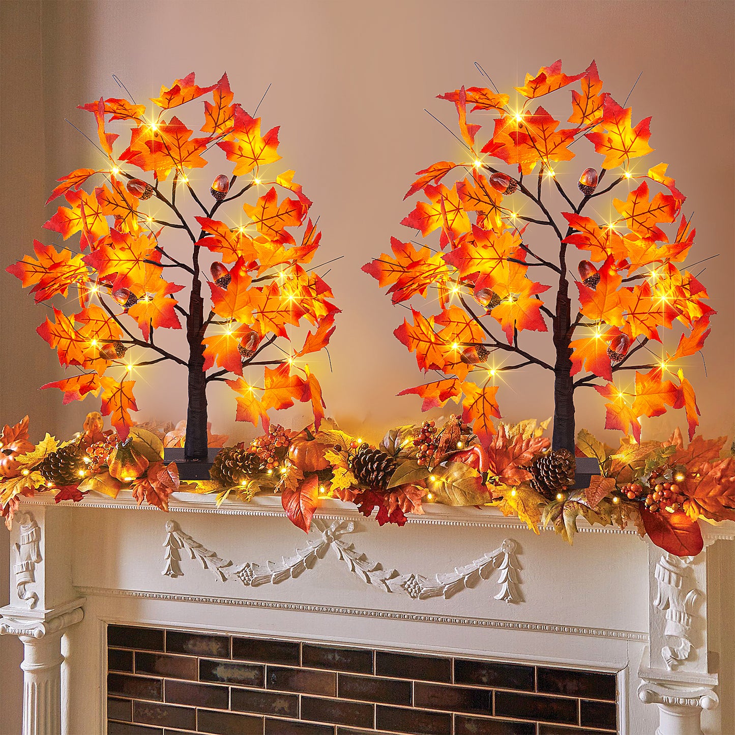 EAMBRITE Lighted Maple Tree Fall Decor