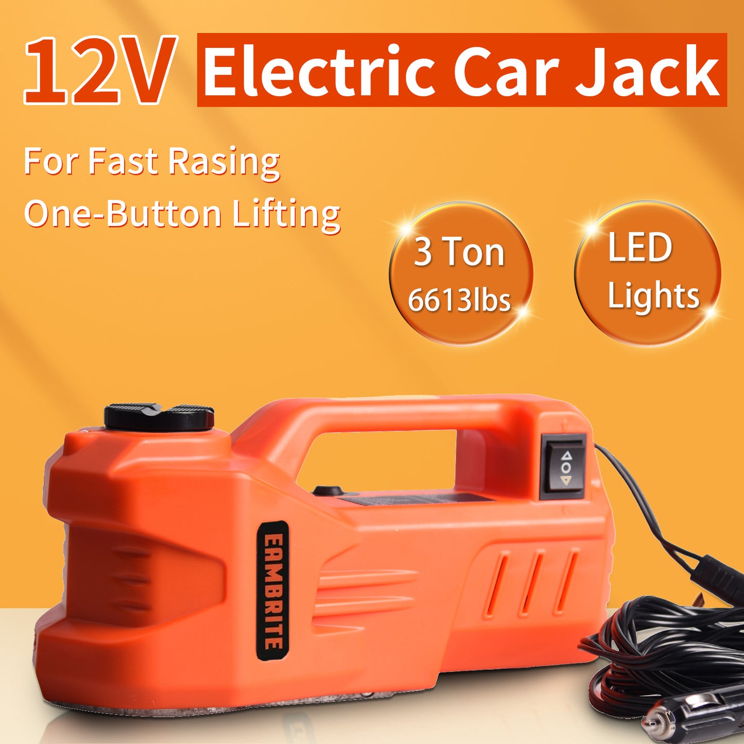 EAMBRITE 12V DC 3 Ton Electric Car