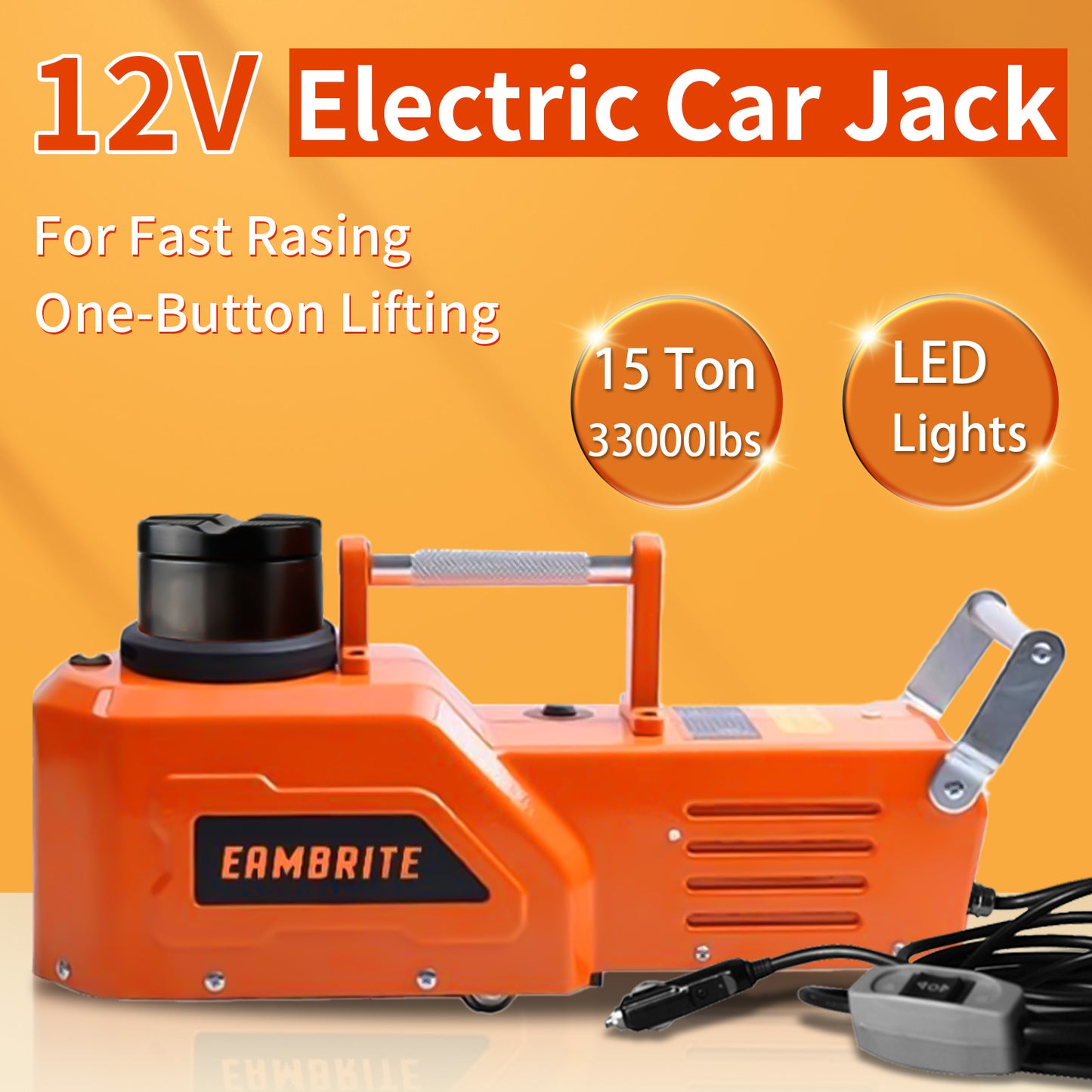 EAMBRITE 12V DC Heavy Duty 15 Ton