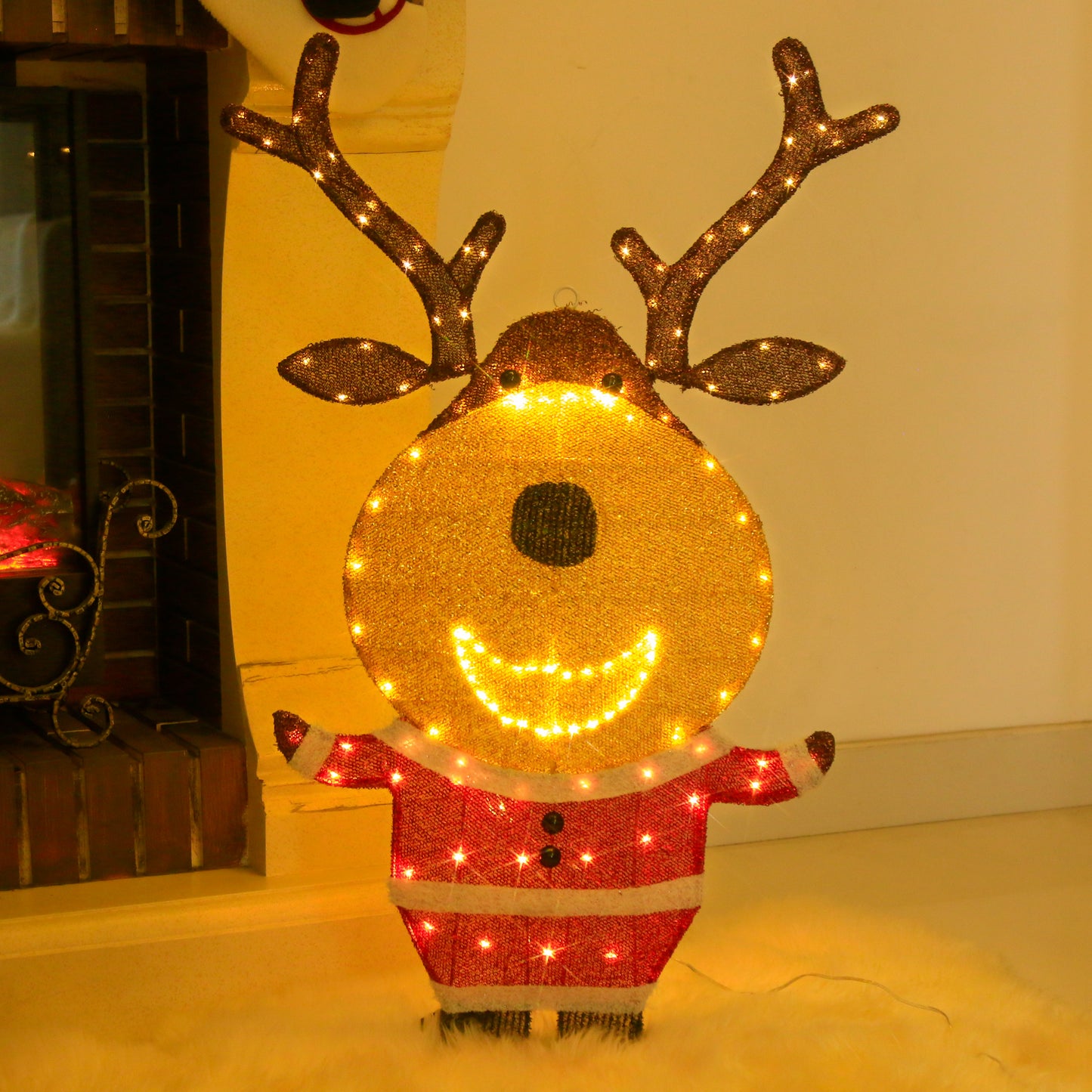 EAMBRITE Lighted Reindeer Outdoor Decorations