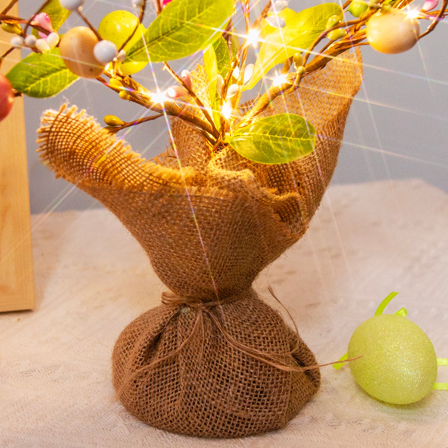 EAMBRITE Easter Decorations Easter Egg Tree with Lights