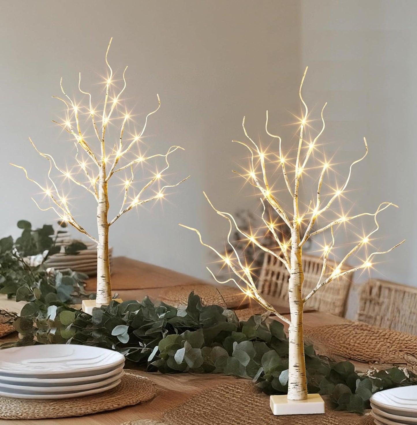EAMBRITE Lighted Birch Tree Spring Decorations for Home