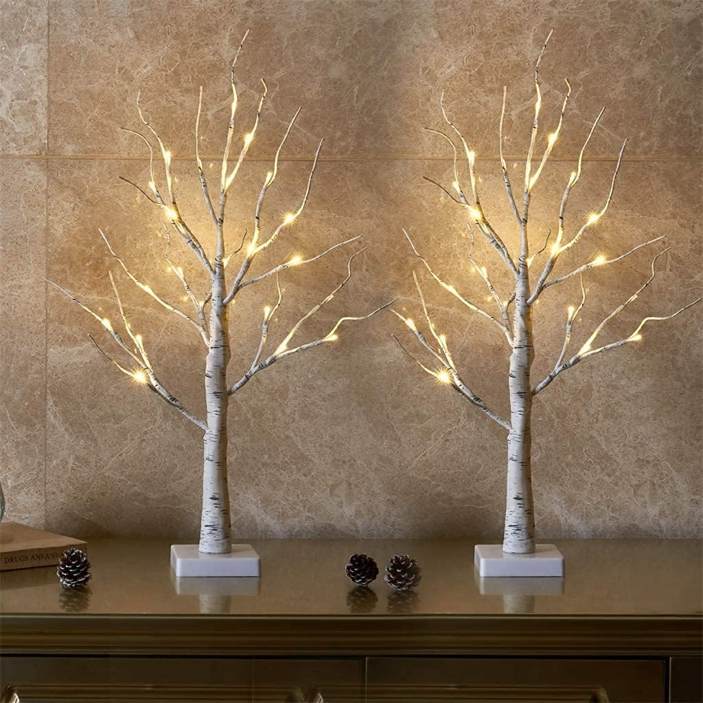 EAMBRITE Lighted Birch Tree Spring Decorations for Home