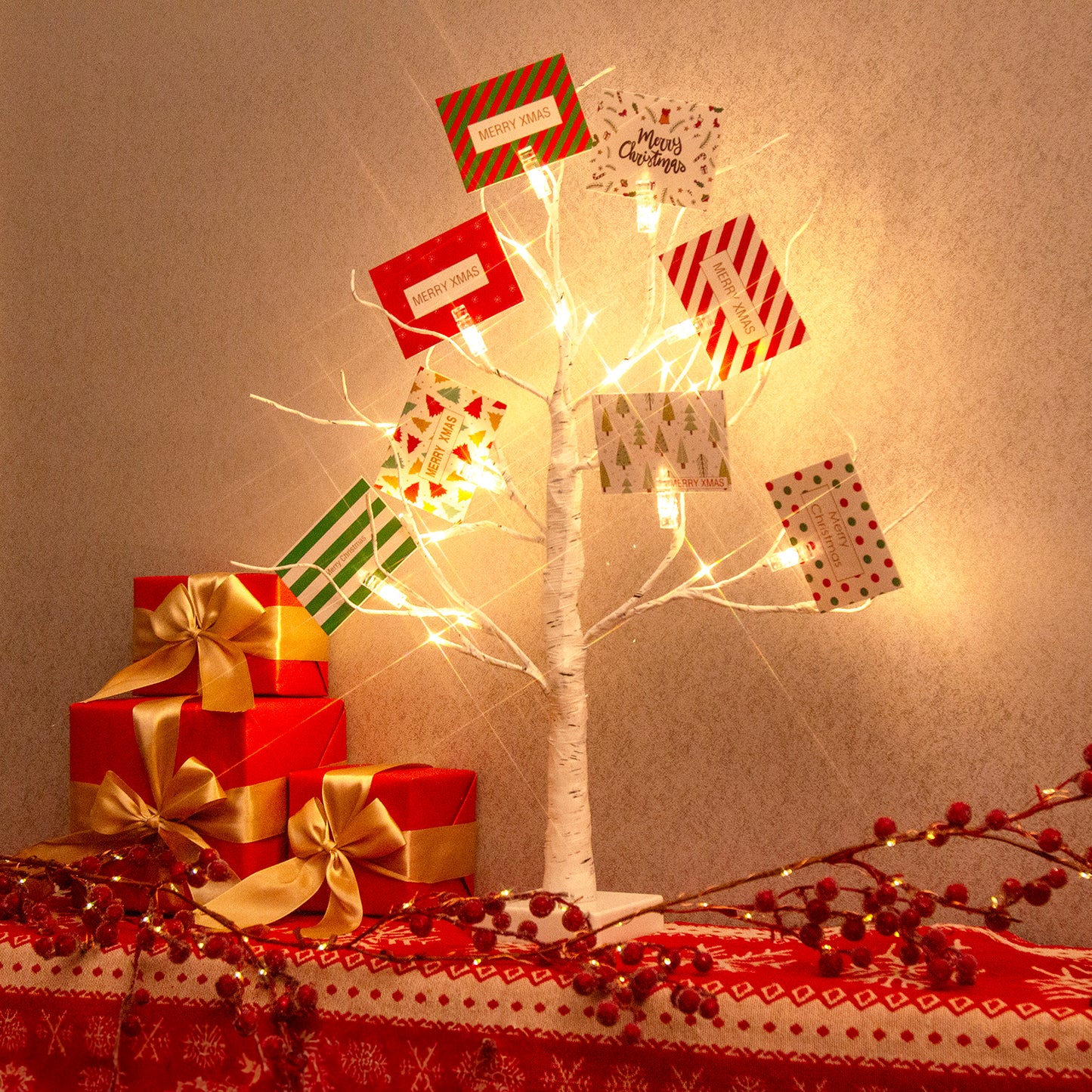 EAMBRITE Christmas Tree with Gift Cards, Money Tree Gift Holder