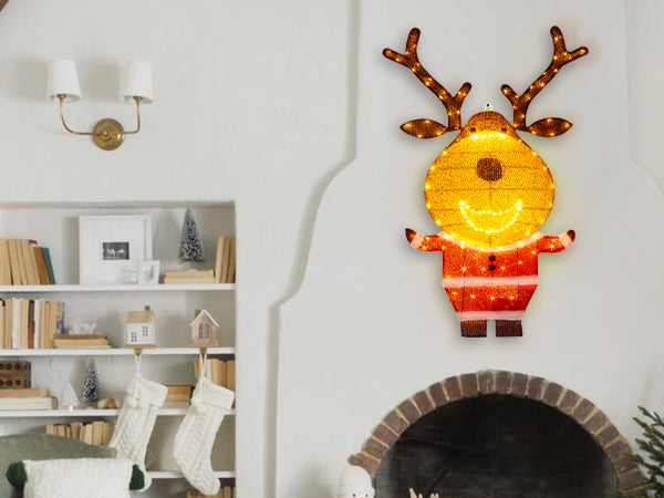 EAMBRITE Lighted Reindeer Outdoor Decorations