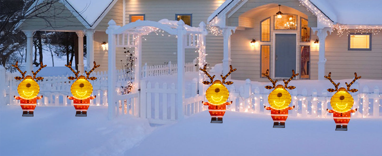 EAMBRITE Lighted Reindeer Outdoor Decorations