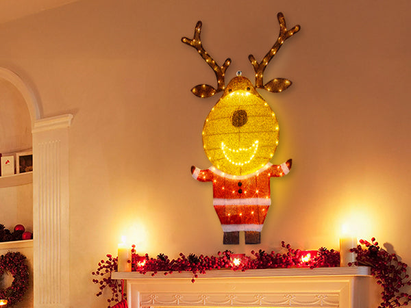 EAMBRITE Lighted Reindeer Outdoor Decorations