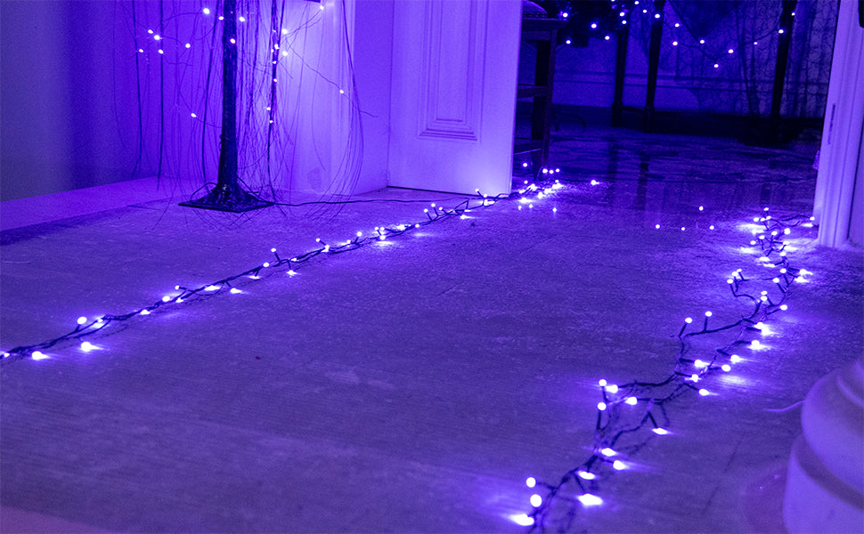 EAMBRITE Halloween Decorations 200 LED Halloween String Lights with Spooky Music