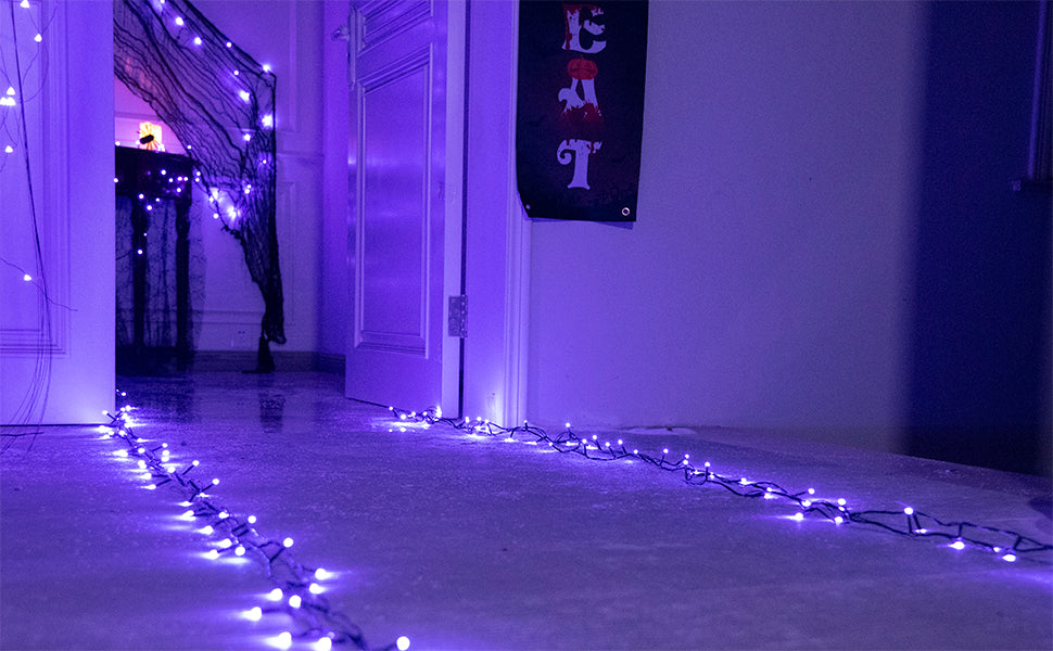 EAMBRITE Halloween Decorations 200 LED Halloween String Lights with Spooky Music