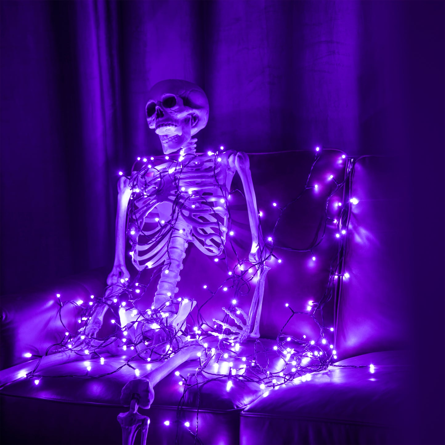 EAMBRITE Halloween Decorations 200 LED Halloween String Lights with Spooky Music