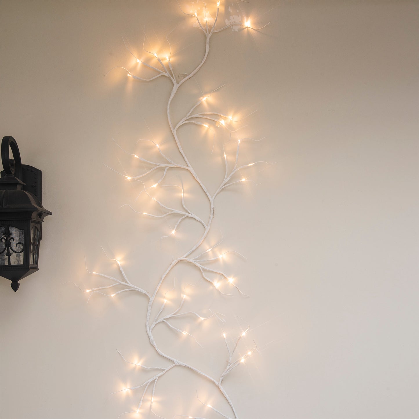 EAMBRITE White Garland Lights, 6 FT 48 LED Lighted Twig Garlands Plug in