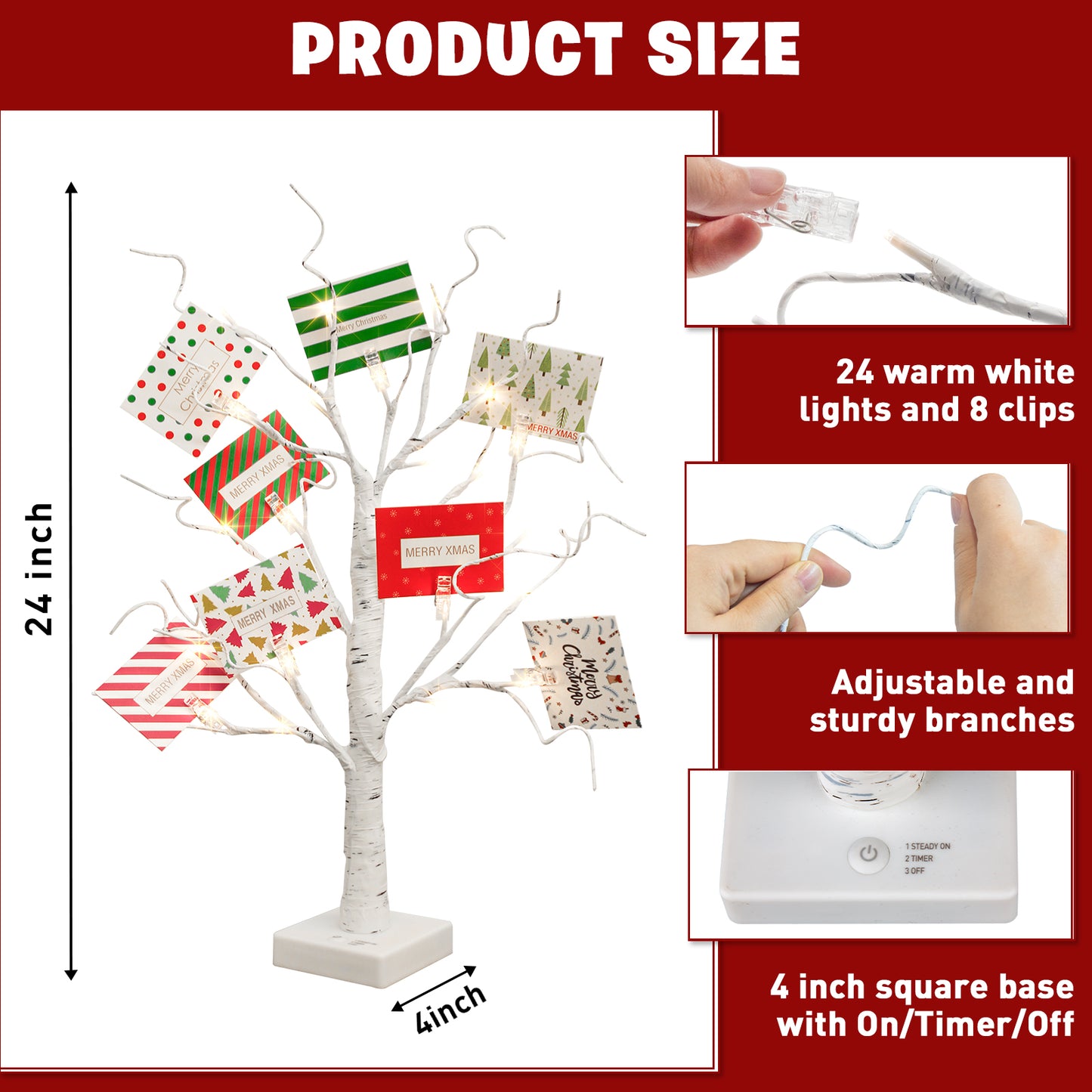 EAMBRITE Christmas Tree with Gift Cards, Money Tree Gift Holder
