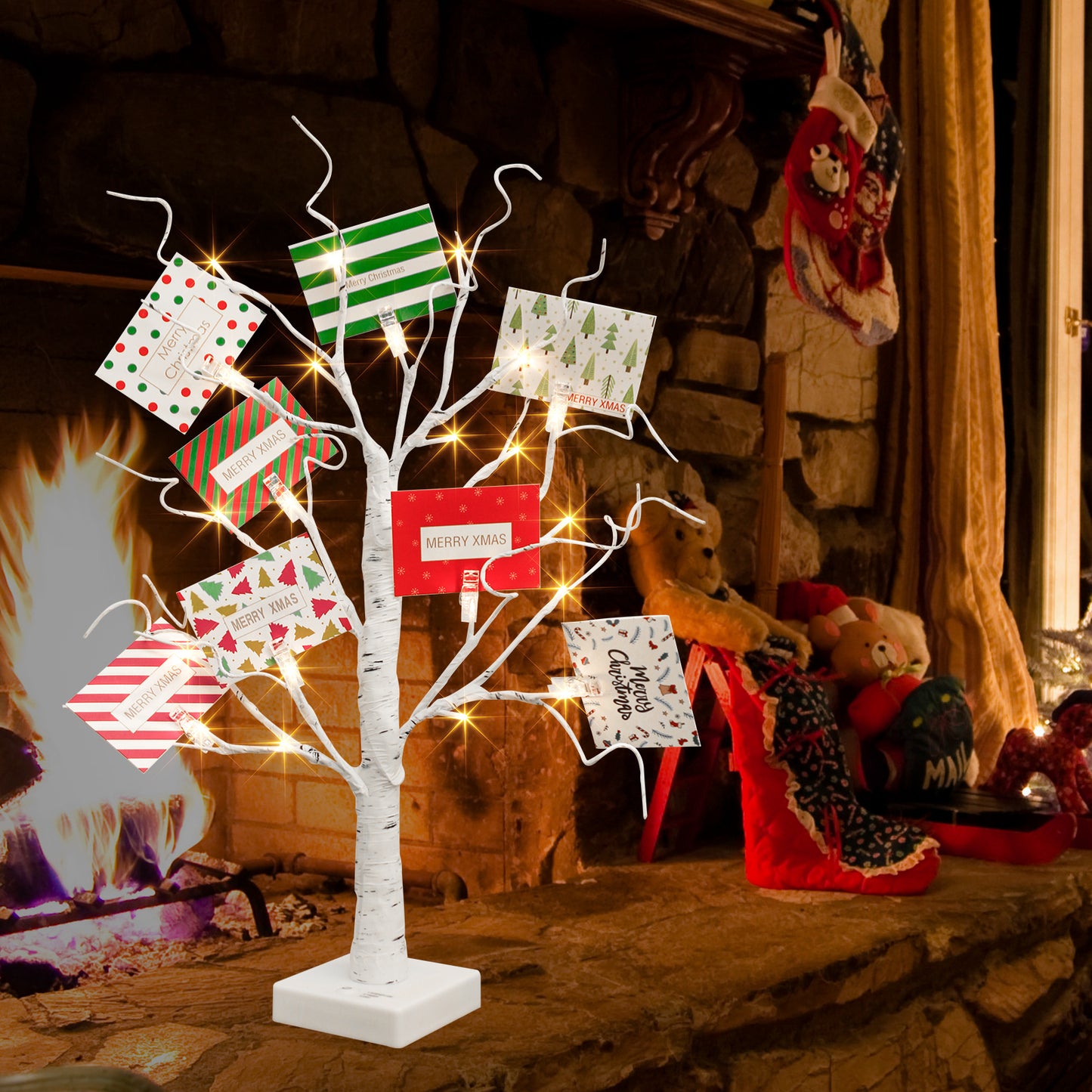 EAMBRITE Christmas Tree with Gift Cards, Money Tree Gift Holder