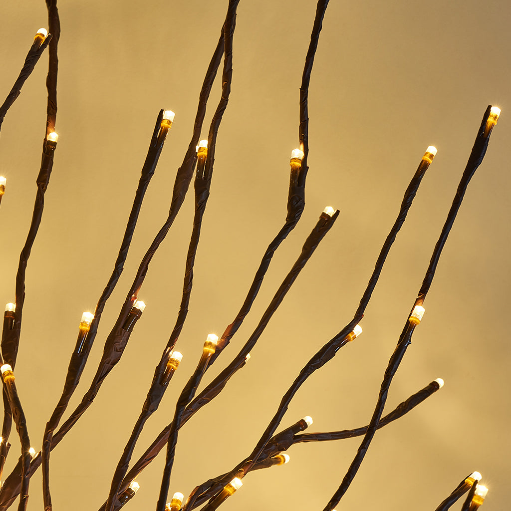 EAMBRITE 3PK Brown Lighted Twig Branches Pathway Light