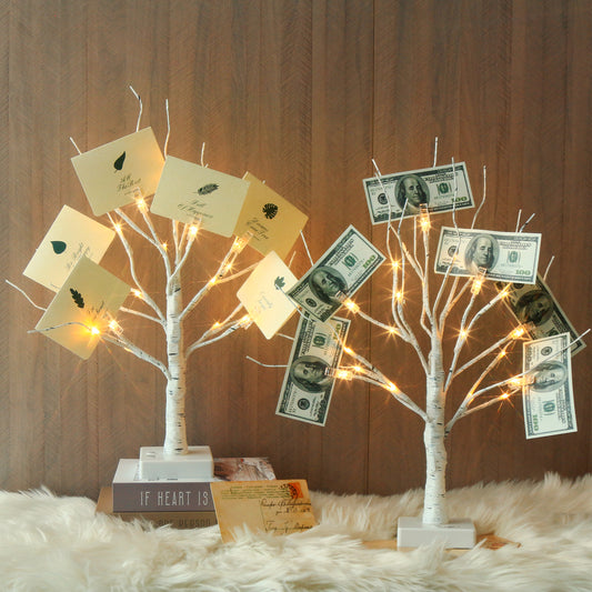 EAMBRITE Money Tree Gift Holder, Gift Card Tree 2FT 24LED
