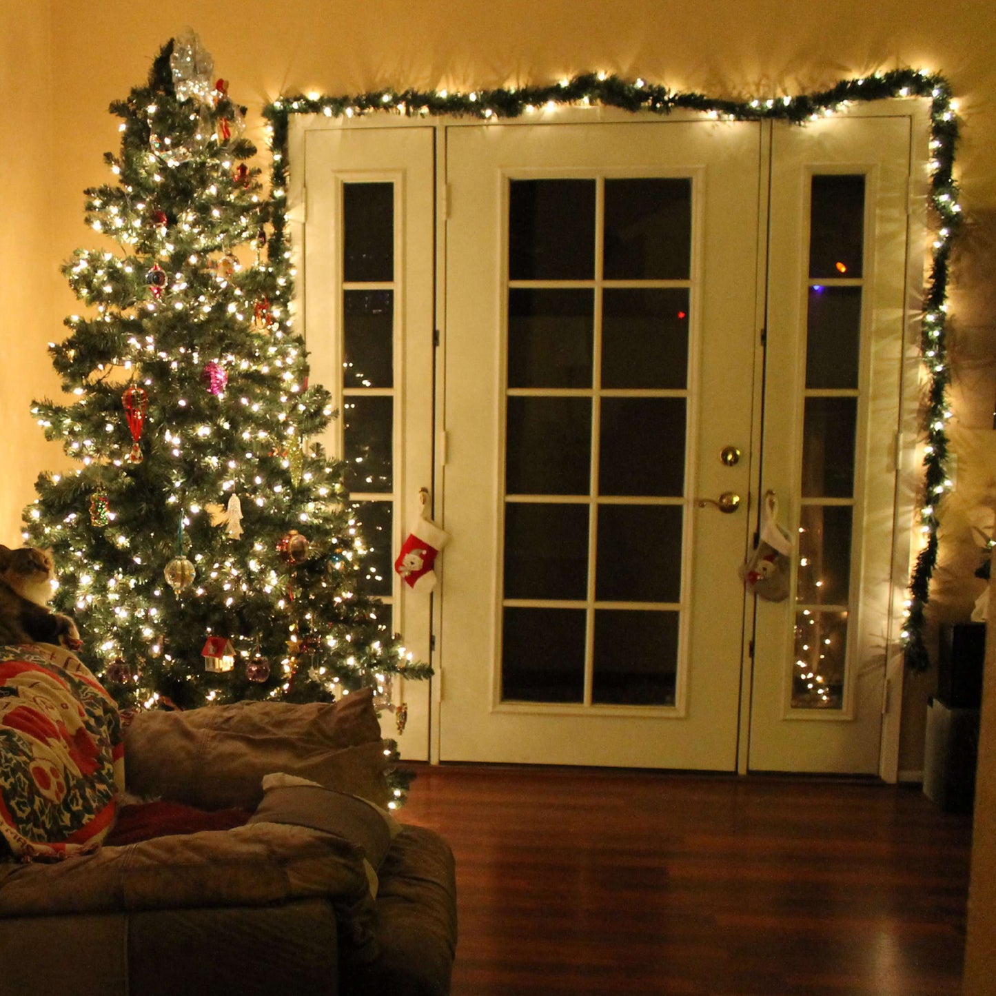 EAMBRITE Christmas Lights Outdoor 82 Ft 200 LT Christmas Lights with Cheerful Music
