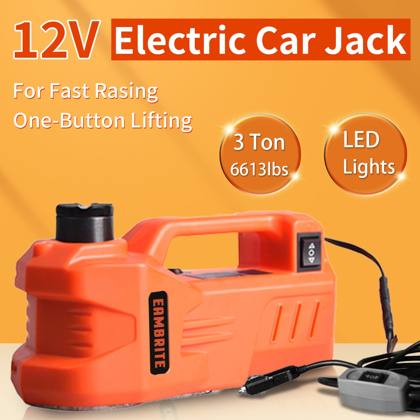 EAMBRITE 12V DC 3 Ton Electric Car
