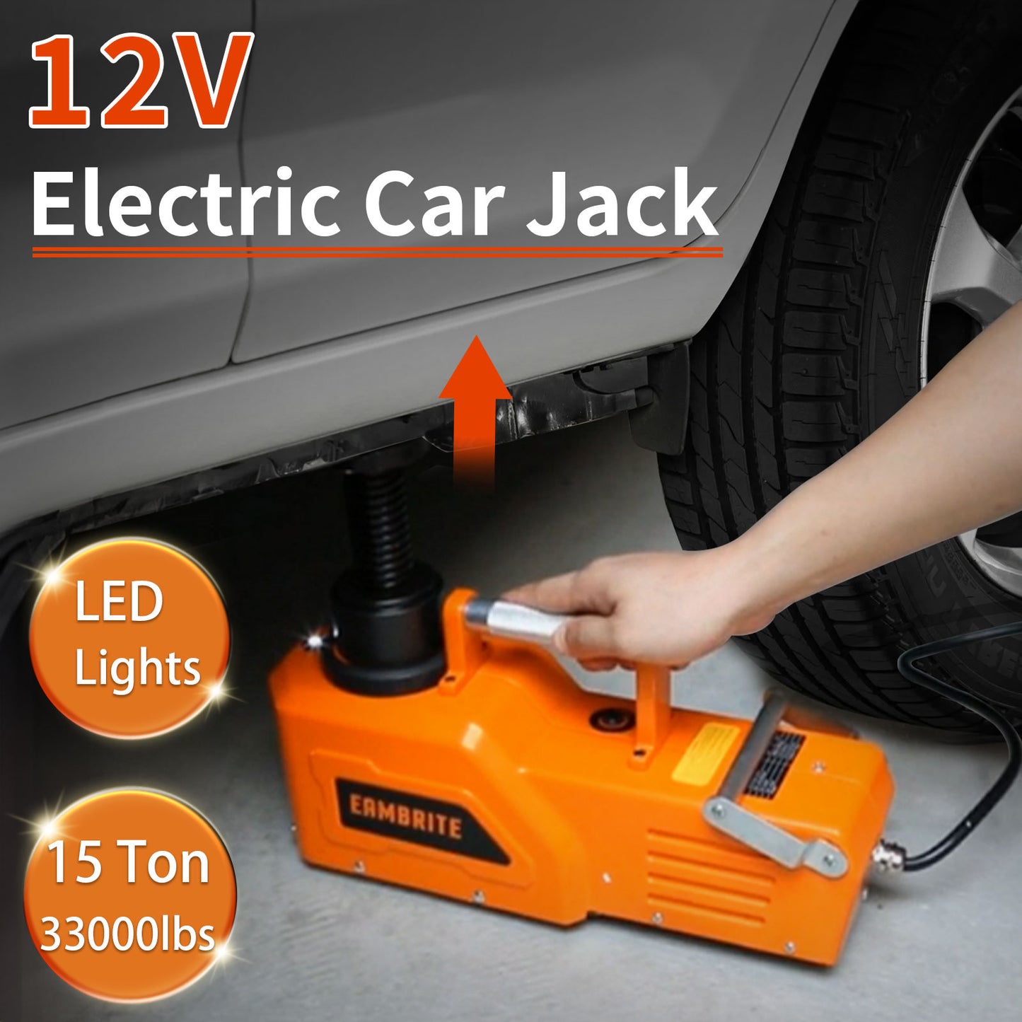 EAMBRITE 12V DC Heavy Duty 15 Ton