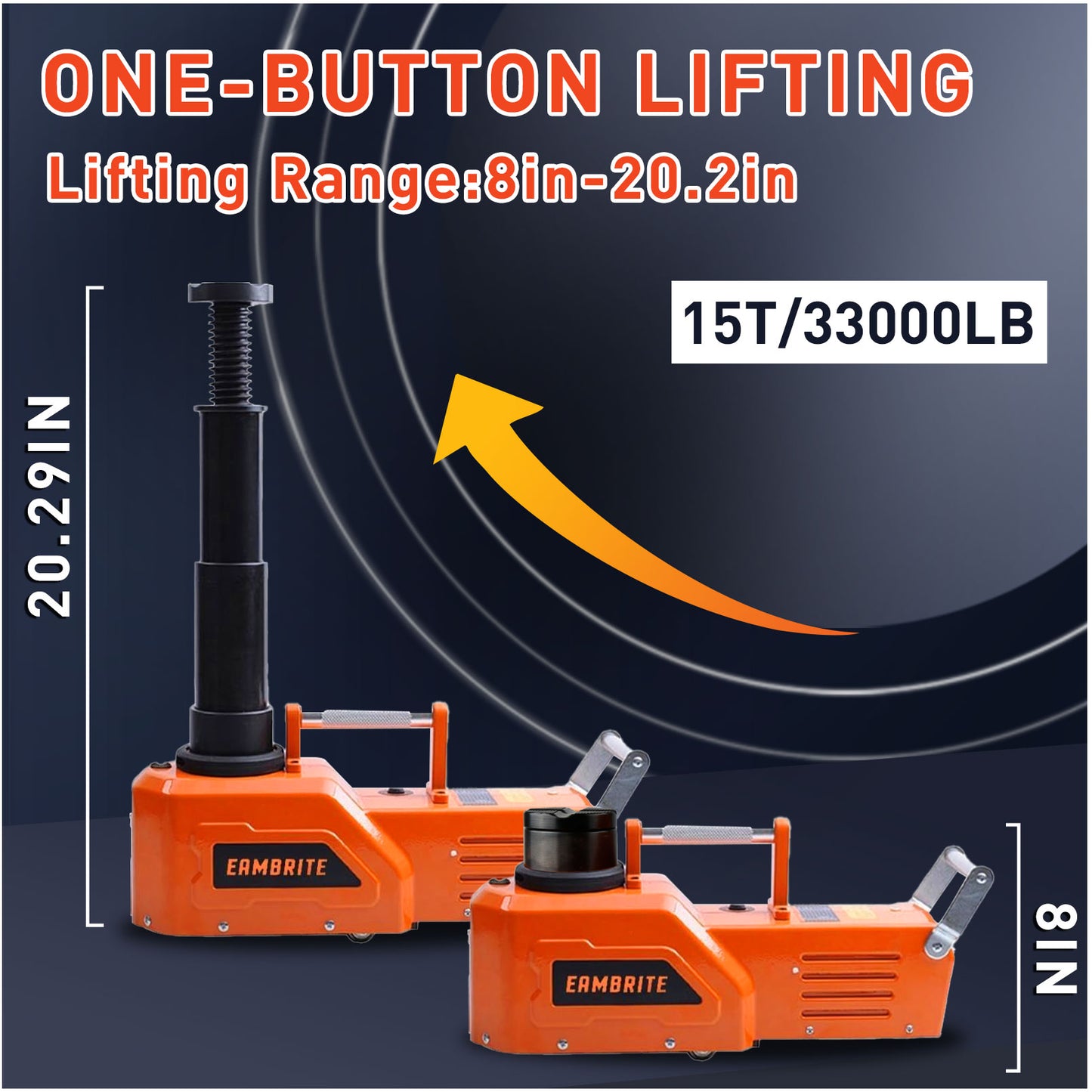 EAMBRITE 12V DC Heavy Duty 15 Ton