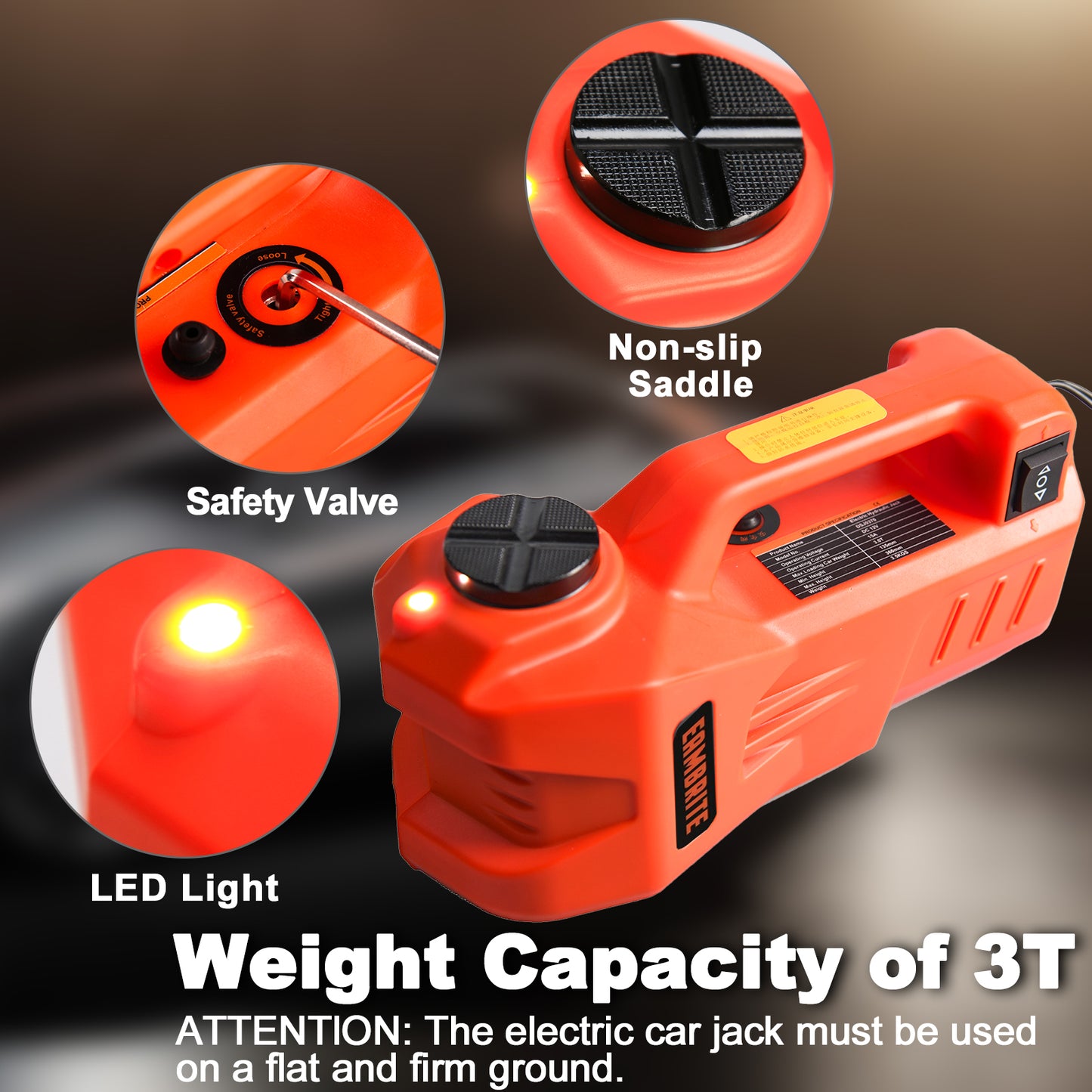 EAMBRITE 12V DC 3 Ton Electric Car
