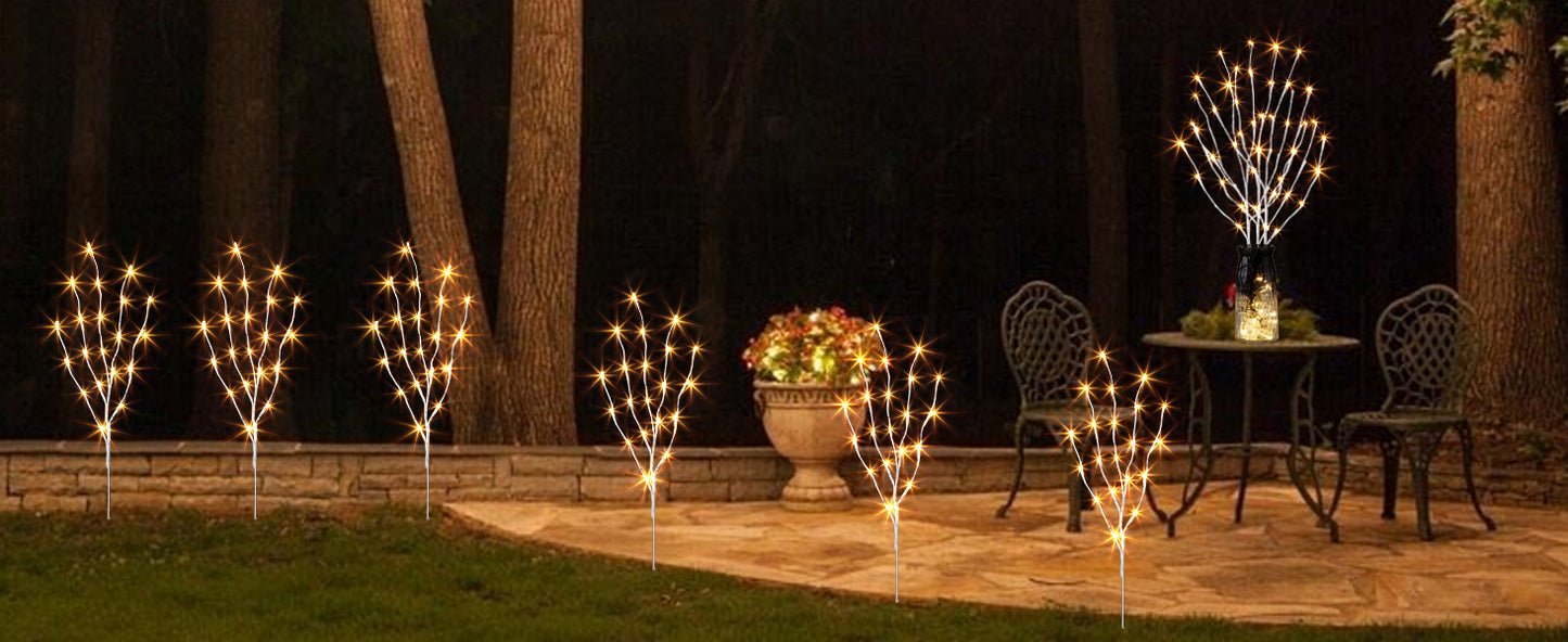 EAMBRITE Pre Lit White Birch Twig Branch Lights