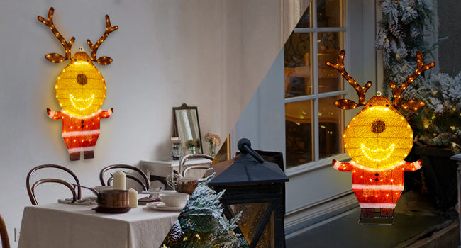 EAMBRITE Lighted Reindeer Outdoor Decorations