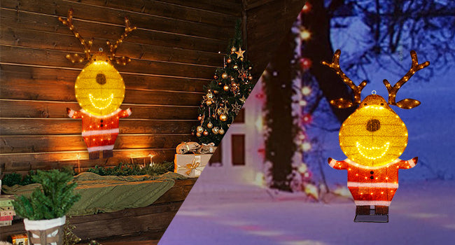 EAMBRITE Lighted Reindeer Outdoor Decorations