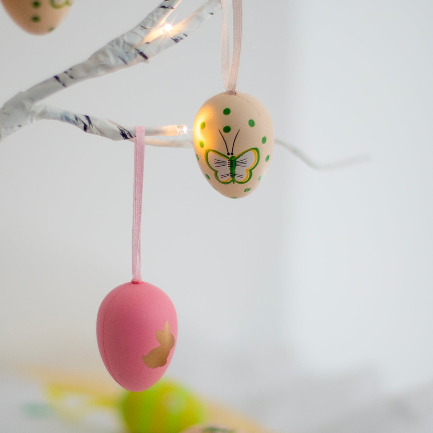 EAMBRITE Easter Decorations Easter Tree with 18x2 pcs Eggs Ornaments