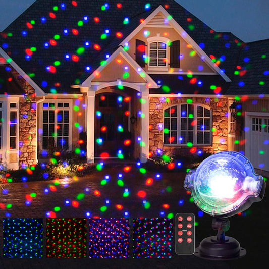 EAMBRITE Christmas Projector Lights with Remote Rotating Falling Snow Projector Show