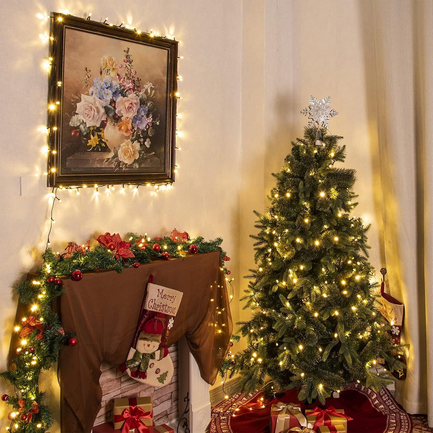 TETETATA Christmas Tree Lights Warm White,