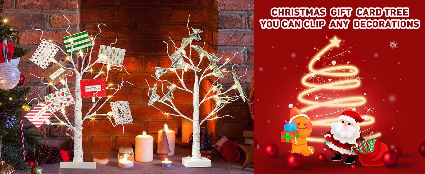 EAMBRITE Christmas Tree with Gift Cards, Money Tree Gift Holder