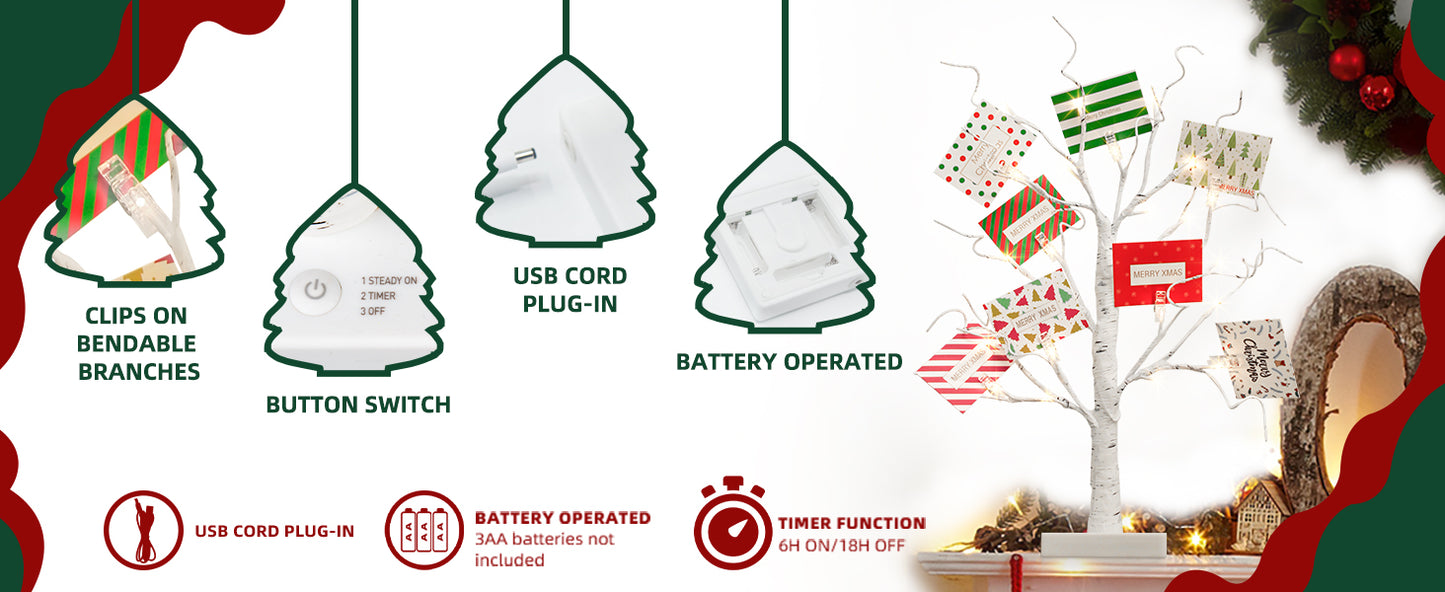 EAMBRITE Christmas Tree with Gift Cards, Money Tree Gift Holder