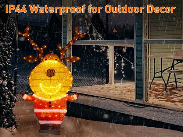 EAMBRITE Lighted Reindeer Outdoor Decorations