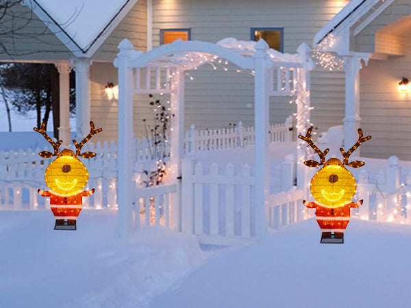 EAMBRITE Lighted Reindeer Outdoor Decorations