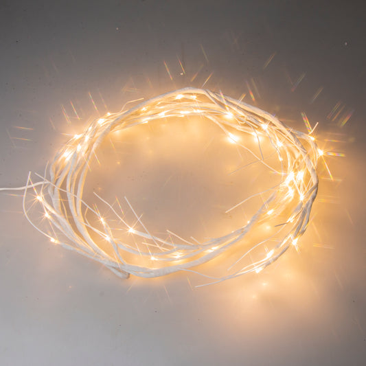 EAMBRITE White Garland Lights, 6 FT 48 LED Lighted Twig Garlands Plug in